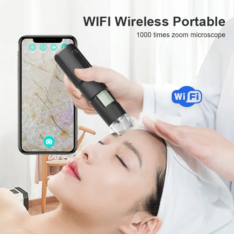 Hair Porosity Test - Microscopio Digital WiFi, Dermatoscopio electrónico inalámbrico,