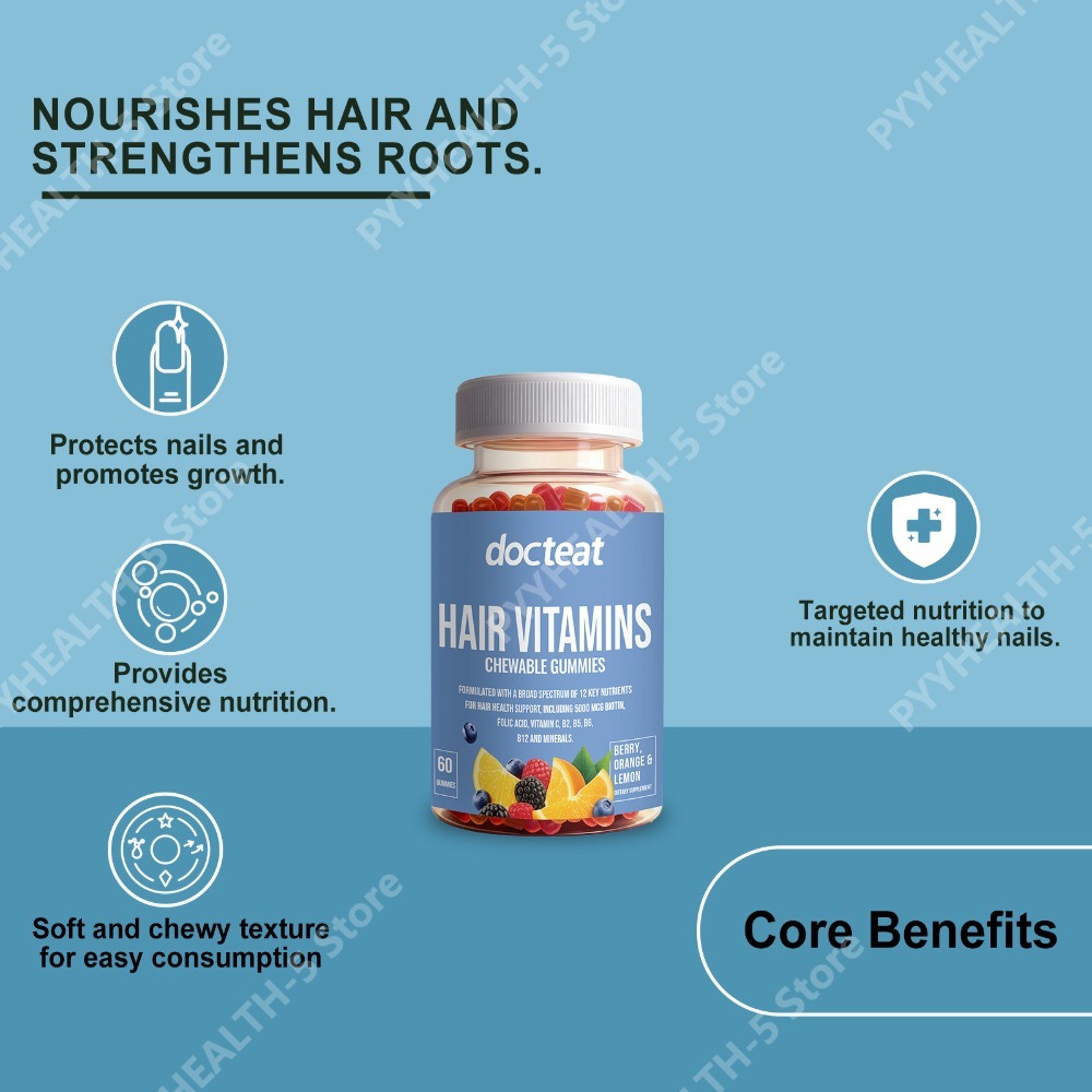 Hair Care Gummies - Gomitas de belleza para cabello, piel