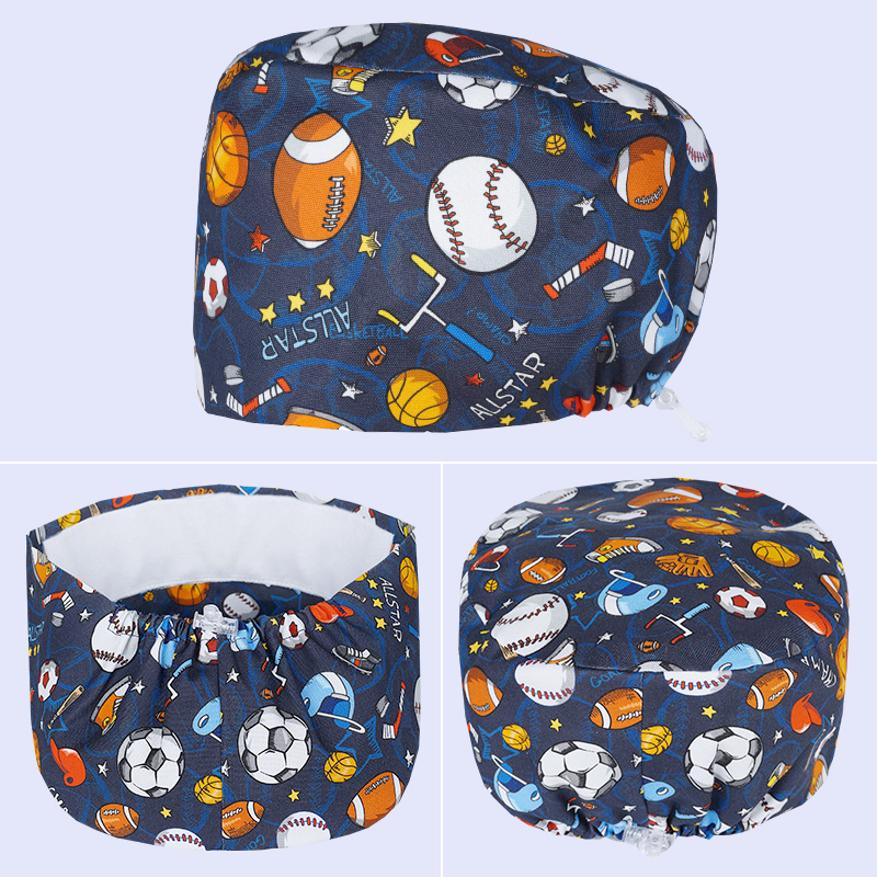 Hair Care Lab - Gorro grueso de algodón con estampado