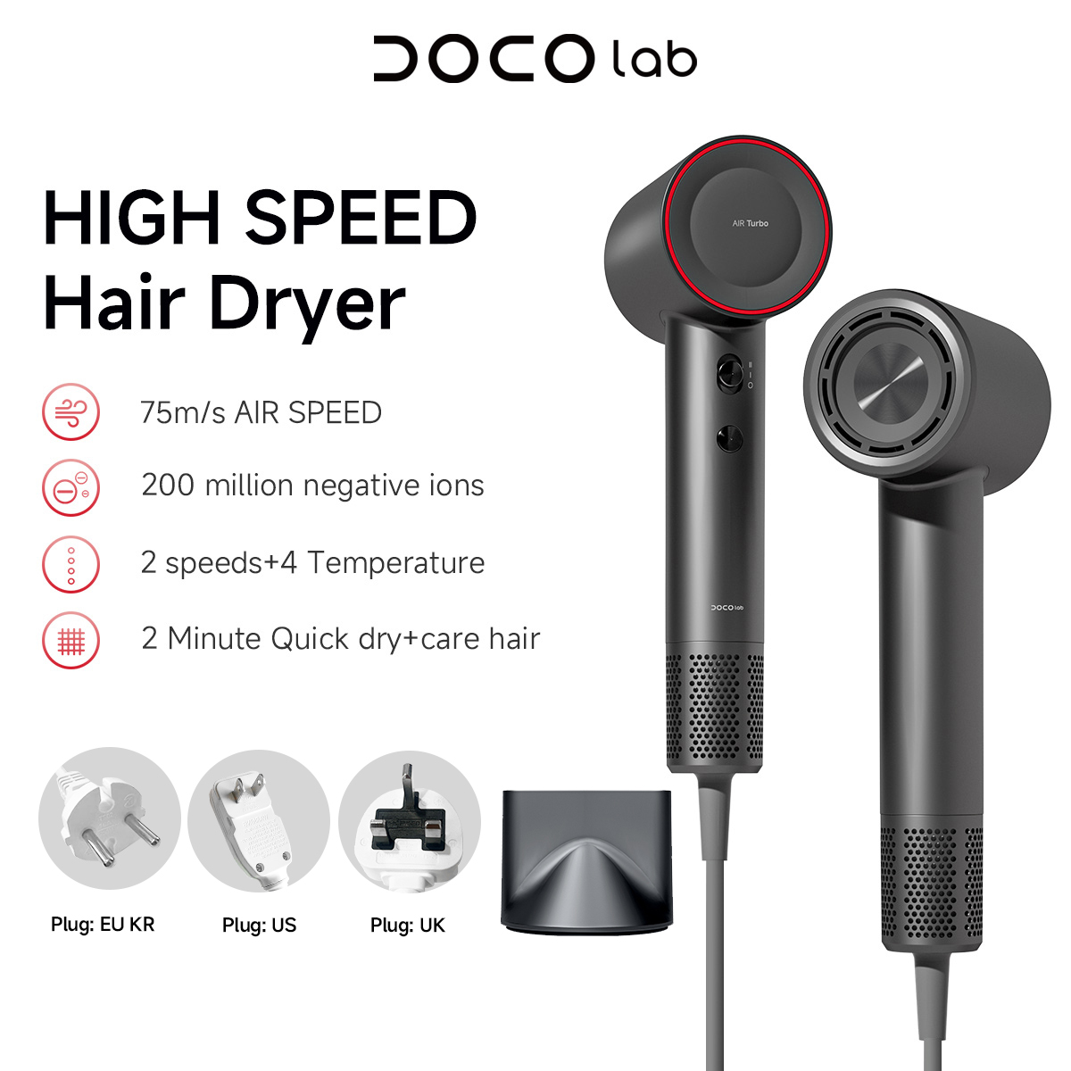 Secador de Pelo DOCO de Alta V - Hair Care Lab reseña y precio