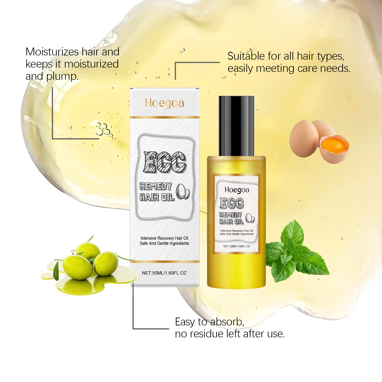 Remedia de huevo, aceite para  - Hair Care Products reseña y precio