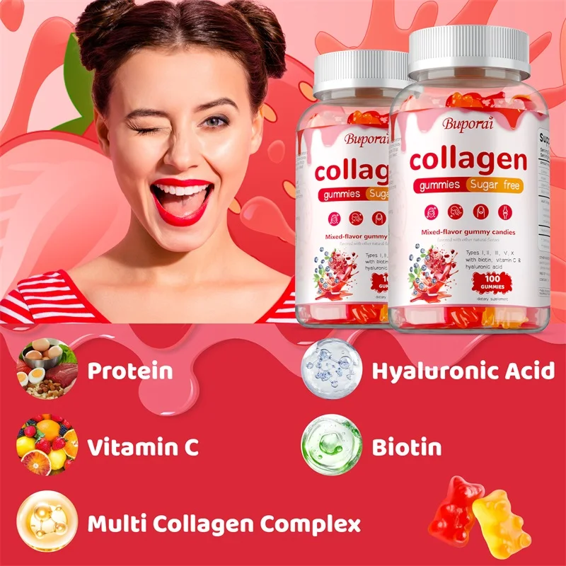 Gomitas de Colágeno Múltiple - - Hair Care Gummies reseña y precio