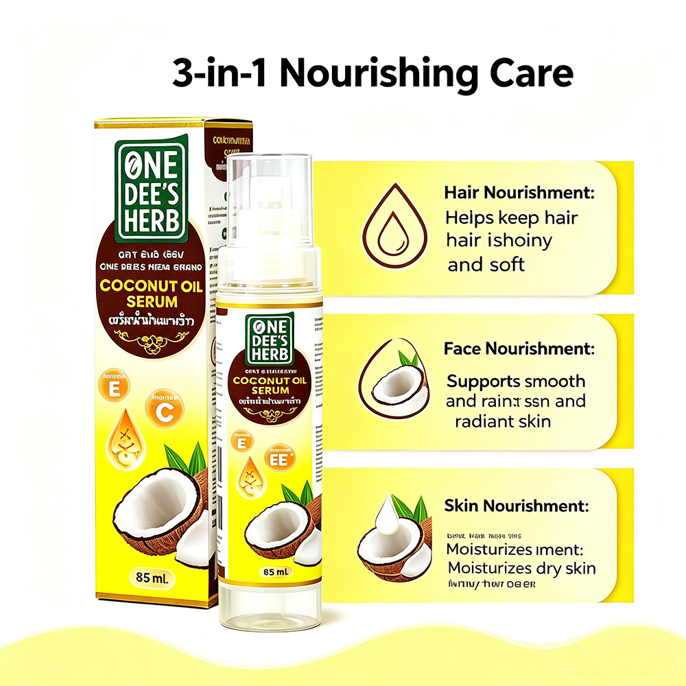 Suero de aceite de coco con hi - Hair Care Thailand reseña y precio