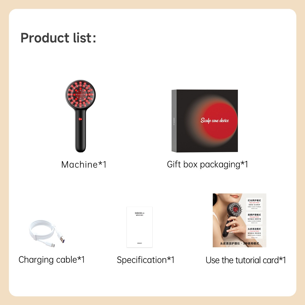 DOCO-peine de masaje eléctrico - Hair Care Lab reseña y precio